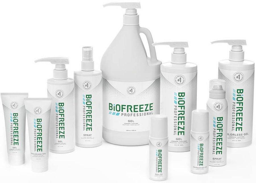 BioFreeze® Professional Pain Relief Gel Tube, Roll-On, & Spray