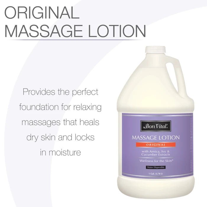 Bon Vital® Original Massage Lotion – 1 Gallon Jug (Professional Supply)