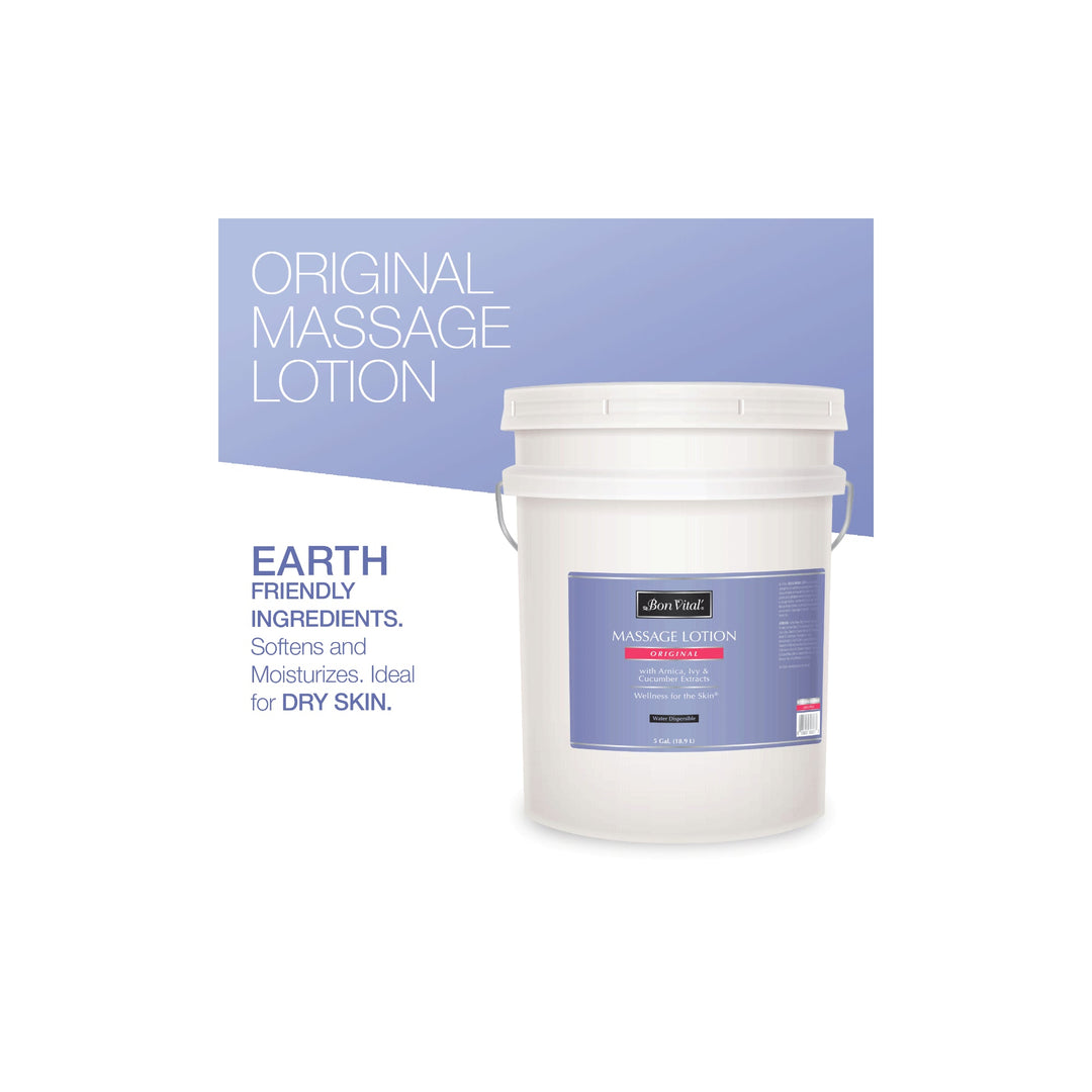 Bon Vital® Original Massage Lotion – 5 Gallon Pail (Professional Size) - Cornish Medical