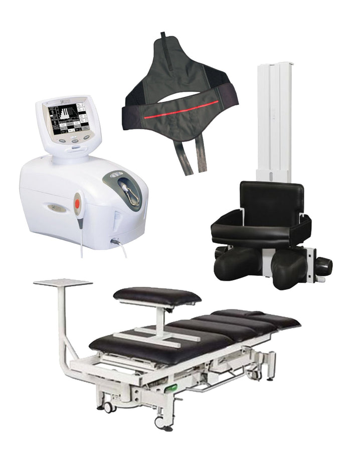 Complete Cervical/Lumbar Traction System & Hi - Lo Traction Table Package - Cornish Medical