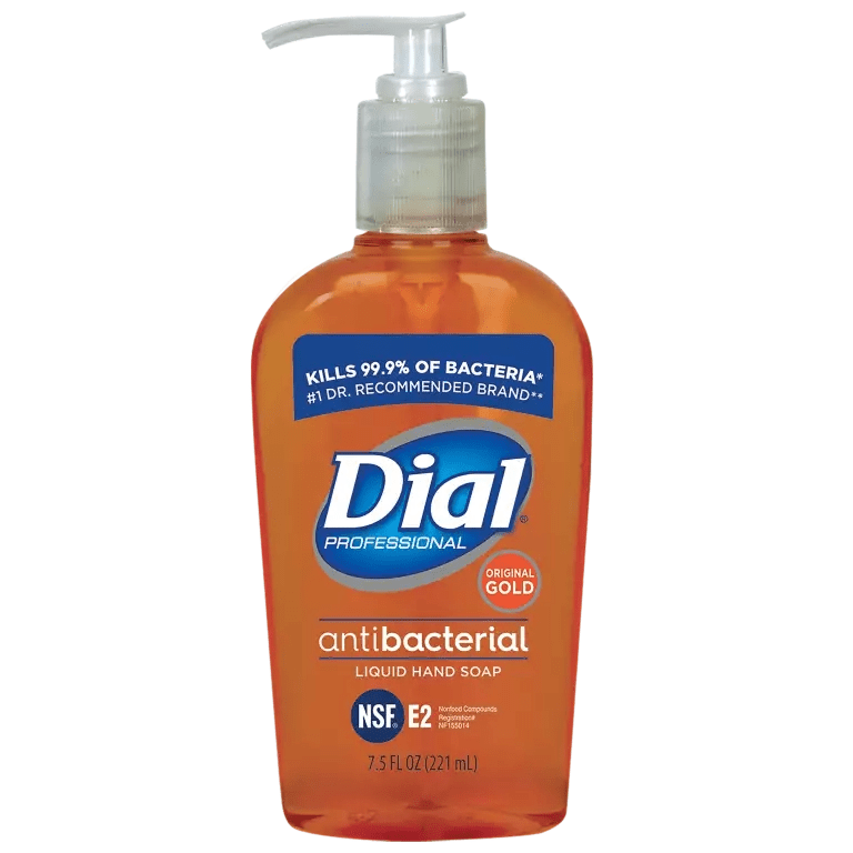 Dial® Gold Antibacterial Liquid Hand Soap – 7.5 oz Tabletop Pump (Case of 12) - Cornish Medical
