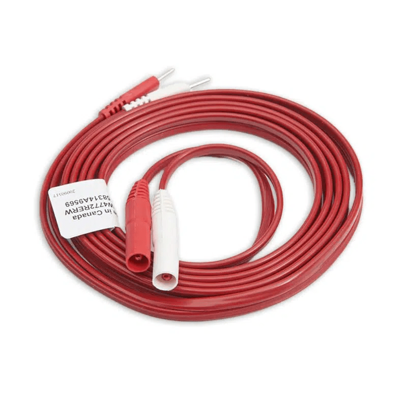 Dual Sheathed Banana to Dual Pin Lead Wire – 72" Cable, Compatible with Richmar Winner & Winner EVO