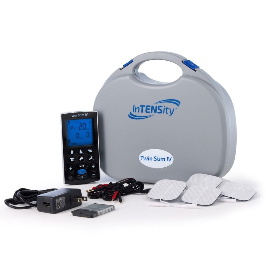 InTENSity™ Twin Stim IV – Portable TENS & NMES Pain Relief and Muscle Stimulation Device