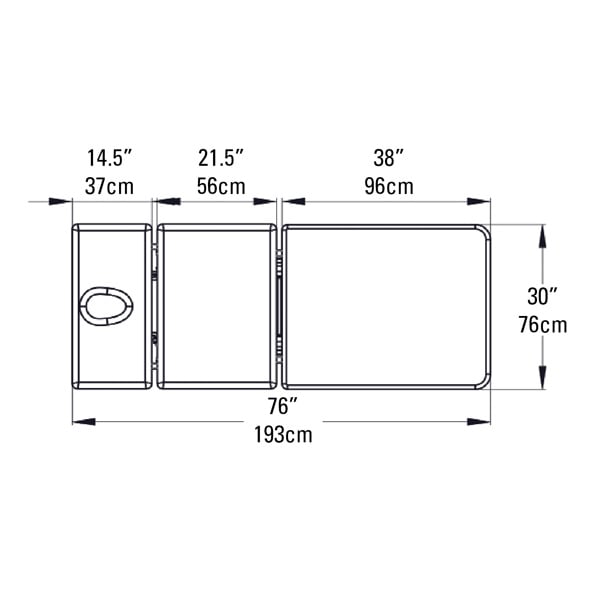 Norco® 3 - Section Hi - Lo Electric Treatment Table - Cornish Medical