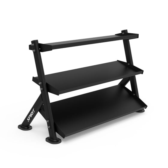 SPIRIT CSF-3TDB Commercial Series 3-Tier Adjustable Dumbbell Rack