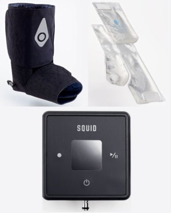 Squid GO Ankle Cold Compression Therapy System - Pain Relief & Recovery - Cornish Medical