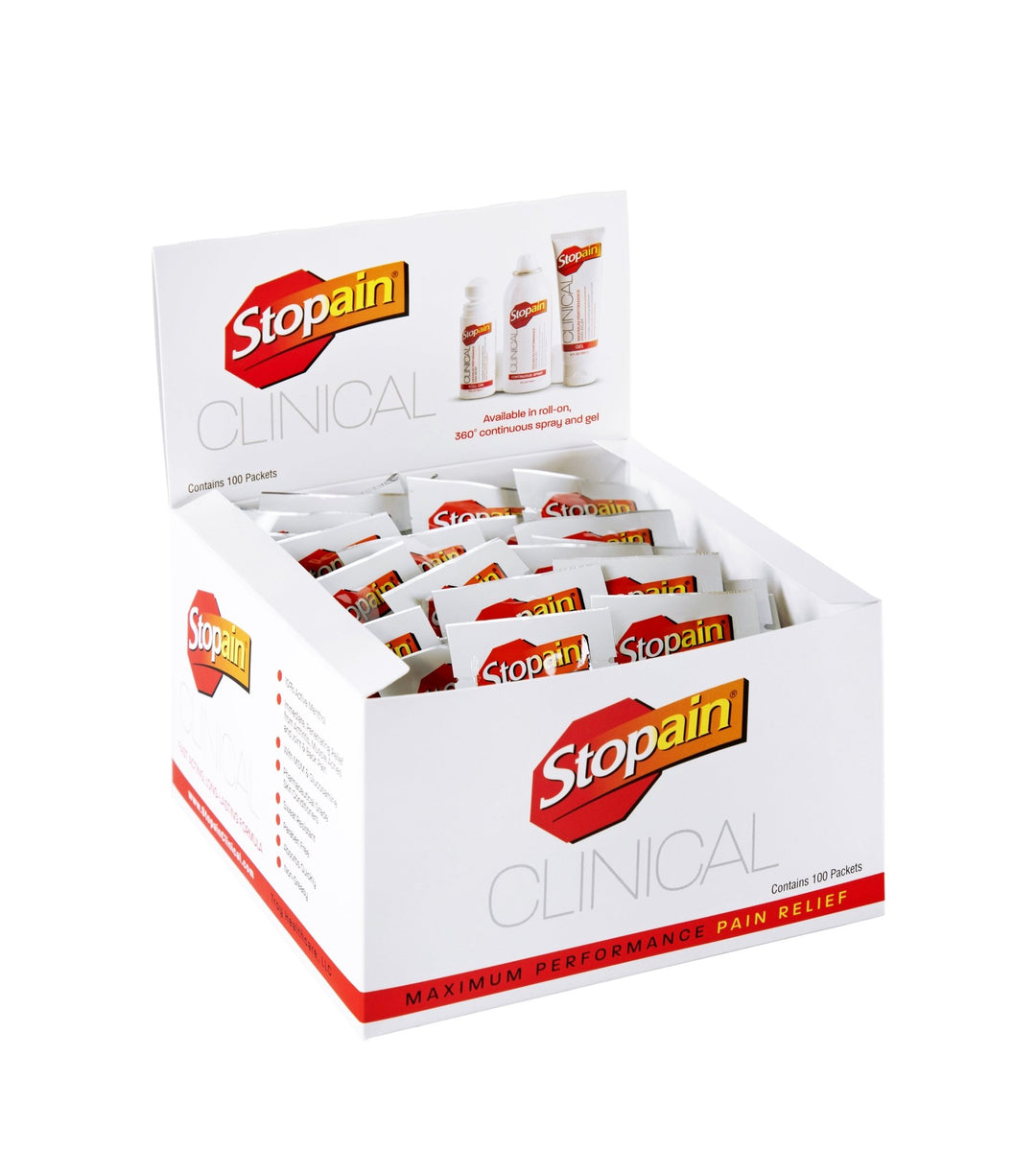 Stopain® Clinical Topical Pain Relief Gel Pump - Clinical Sizes - Cornish Medical