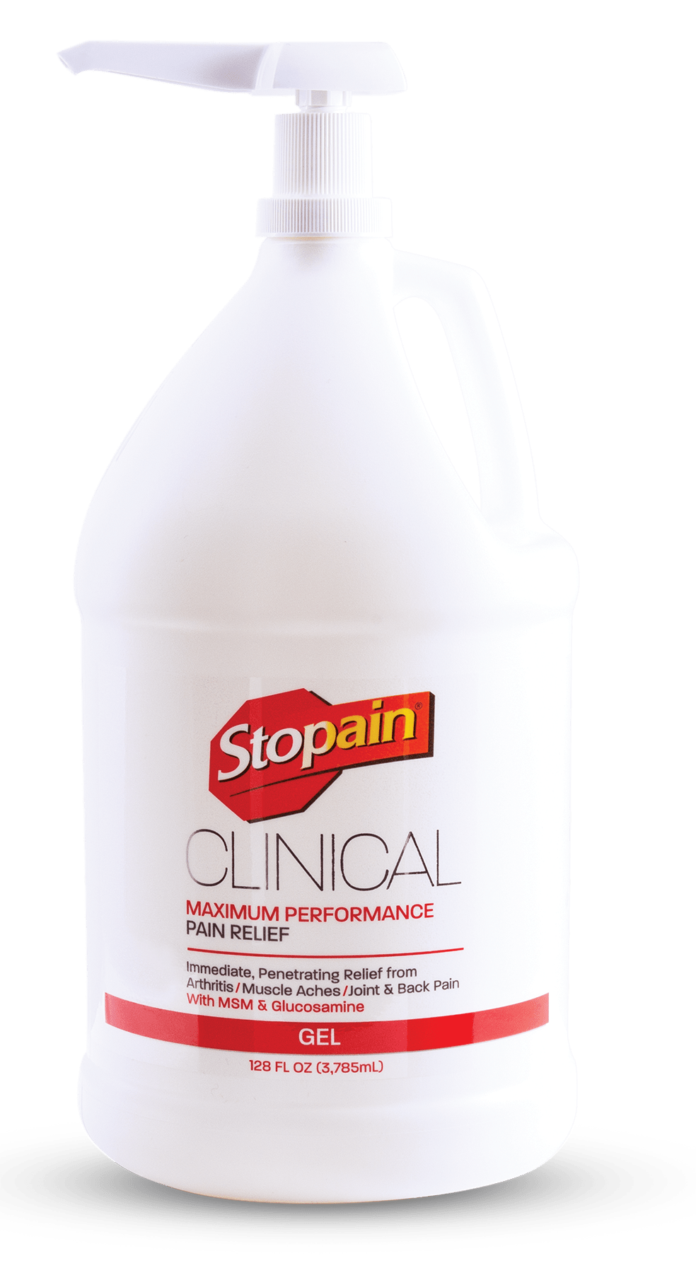 Stopain® Clinical Topical Pain Relief Gel Pump - Clinical Sizes - Cornish Medical