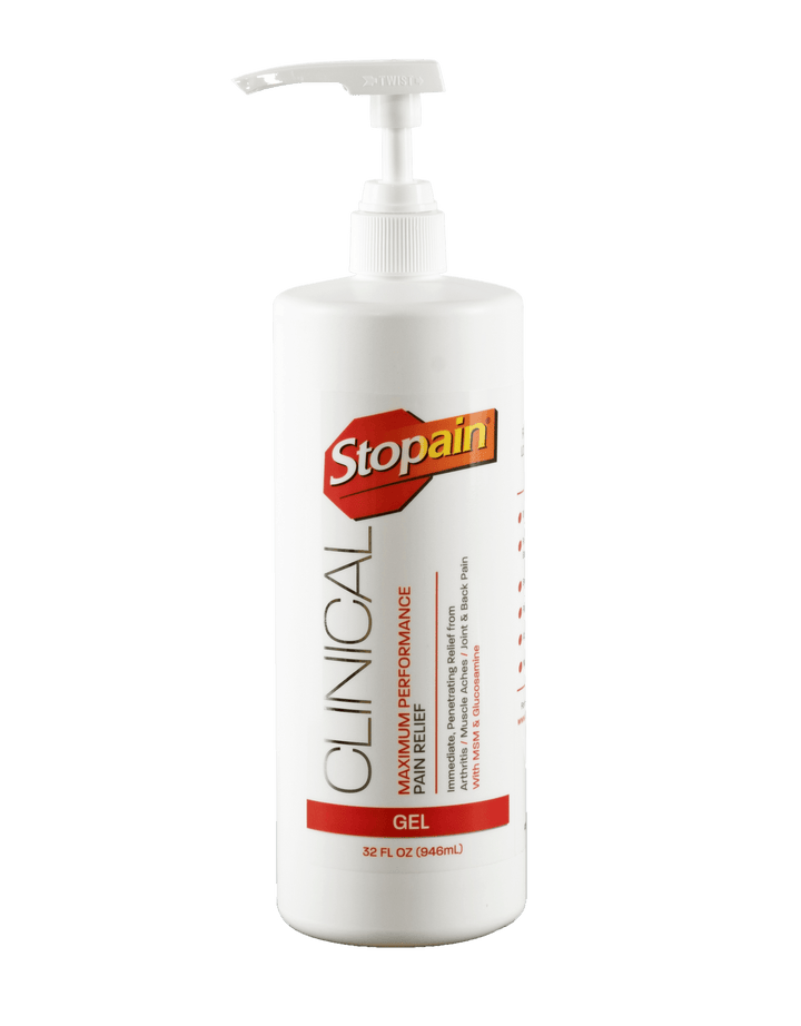Stopain® Clinical Topical Pain Relief Gel Pump - Clinical Sizes - Cornish Medical