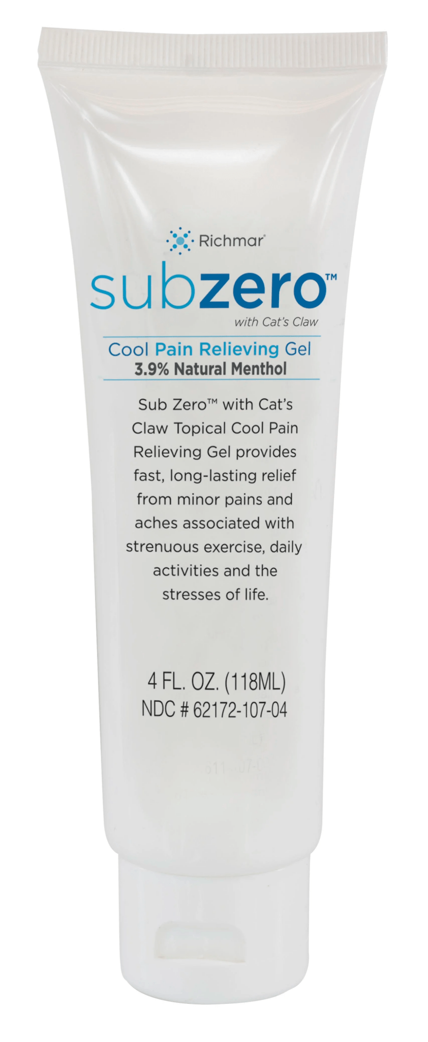 SubZero™ with Cat’s Claw – Fast Acting Topical Pain Relief Gel - Cornish Medical