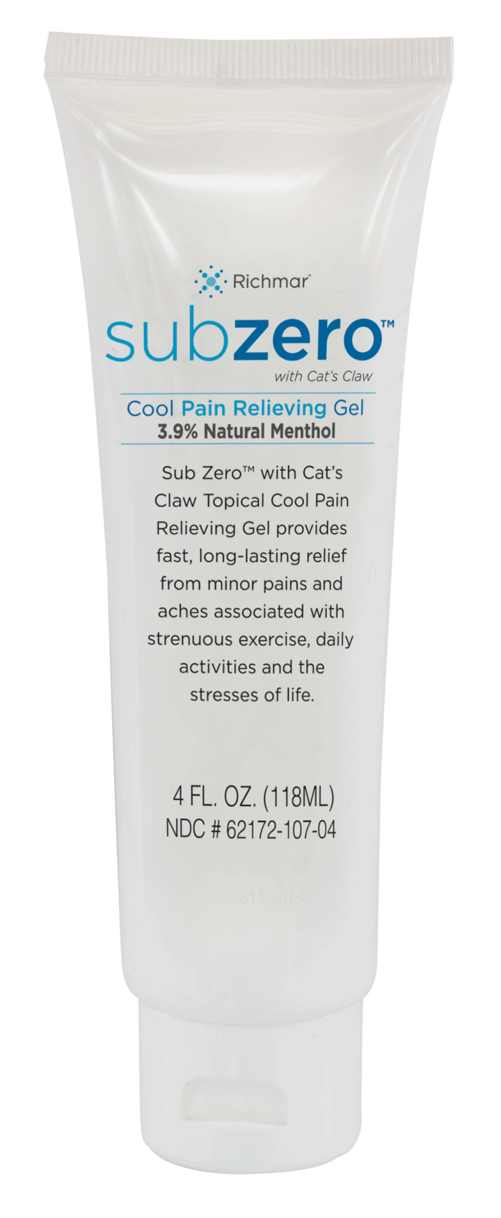 SubZero™ with Cat’s Claw – Fast Acting Topical Pain Relief Gel - Cornish Medical