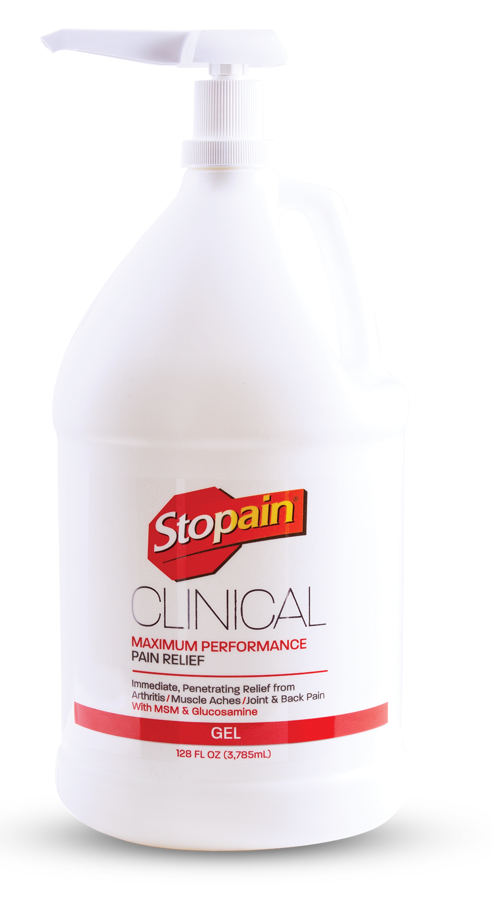 Stopain® Clinical Topical Pain Relief Gel Pump - Clinical Sizes