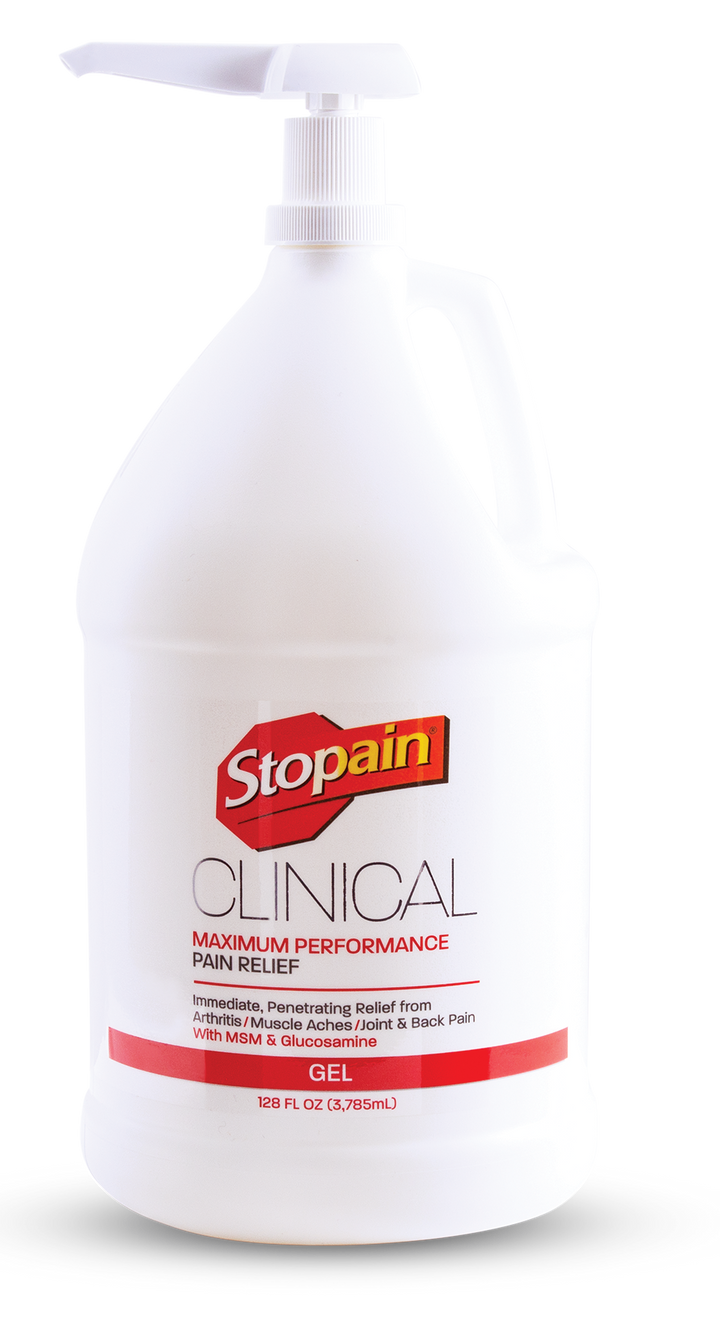 Stopain® Clinical Topical Pain Relief Gel Pump - Clinical Sizes