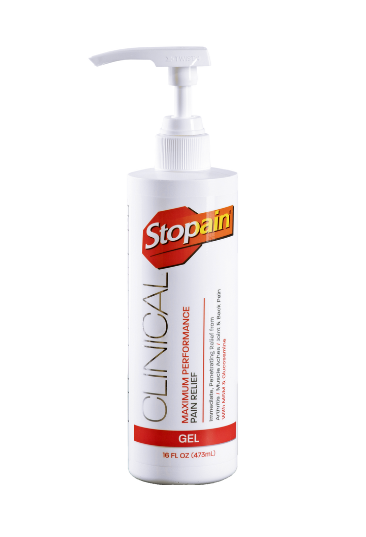 Stopain® Clinical Topical Pain Relief Gel Pump - Clinical Sizes