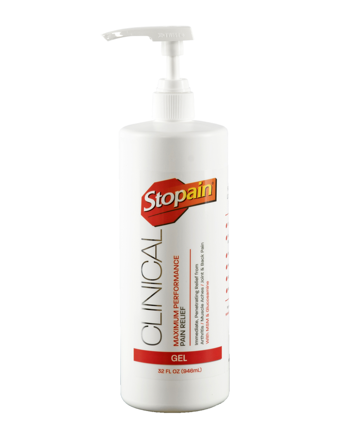 Stopain® Clinical Topical Pain Relief Gel Pump - Clinical Sizes