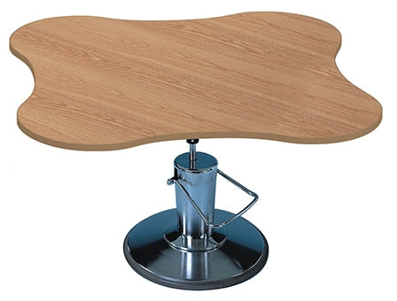 Hausmann 4338 height-adjustable hydraulic multi-use therapy table with four patient cutouts