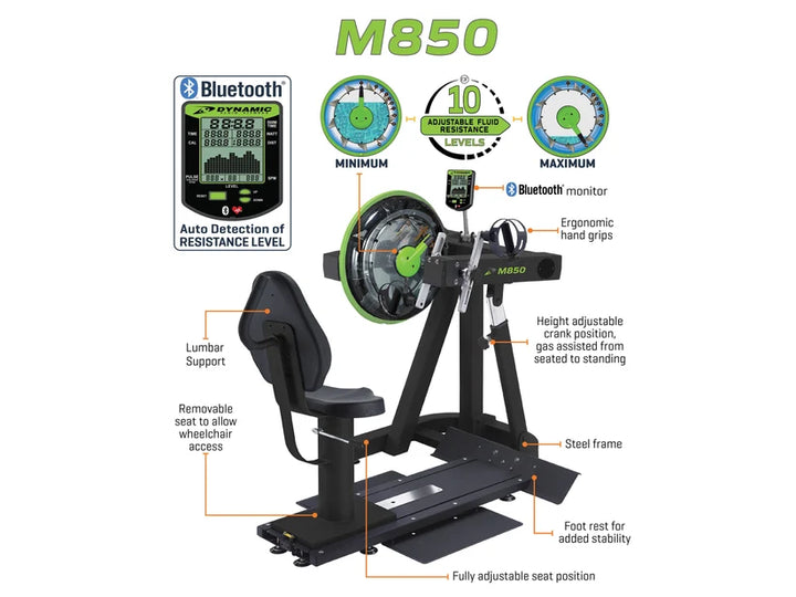 Dynamic Fluid Fitness M850 Upper Body Ergometer