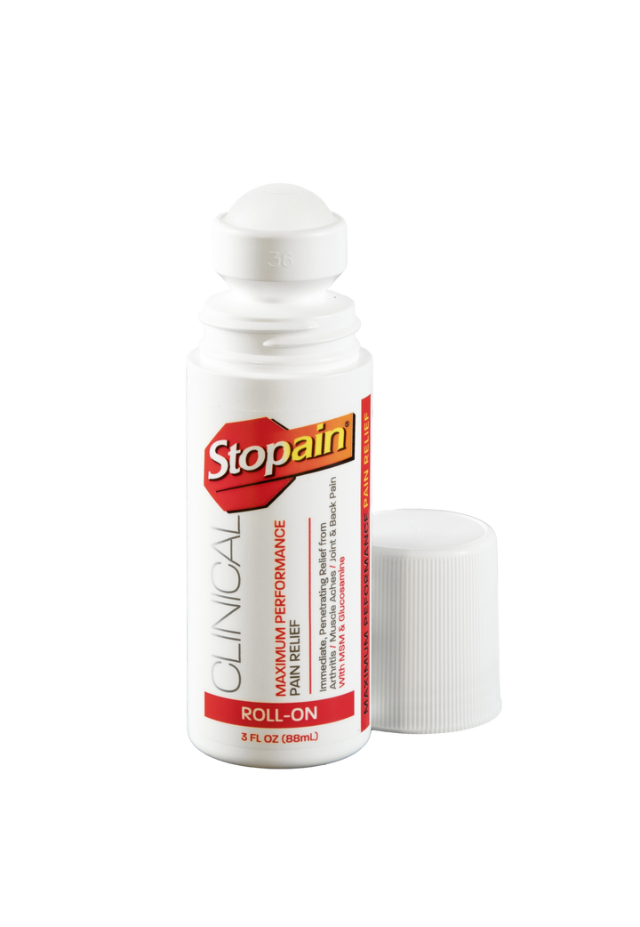 Stopain® Clinical Topical Pain Relief Gel Tube, Roll-On, & Spray