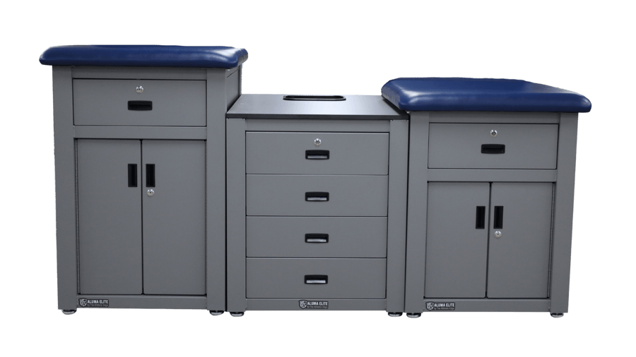 Aluma Elite Enclosed Taping Station with Graphics Package – 36" & 42" Seats | 36" Deep