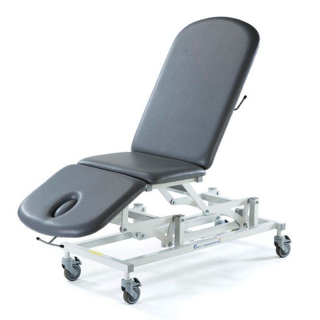 Assist Tables electric 3 section treatment table with adjustable backrest and low transfer height for rehabilitation therapy