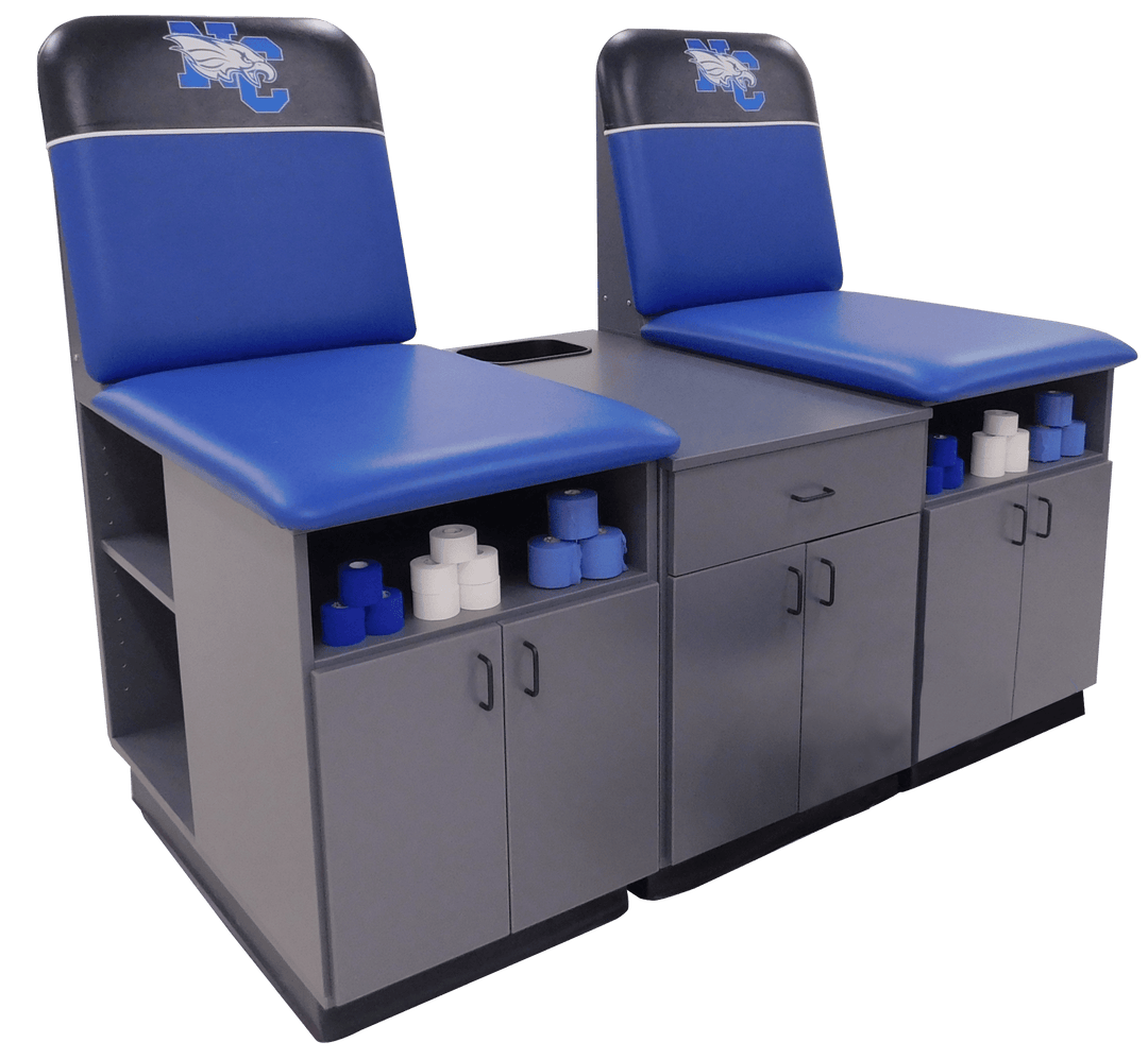 Athletic Edge® Tilt Taping Station – 2 Seats - Cornish Medical
