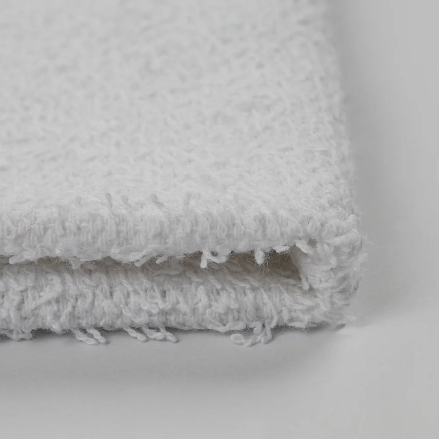 Basics™ White Bath Towels 20x40 | 95/5 Cotton Polyester | Budget Bulk Dozen Pack (12)