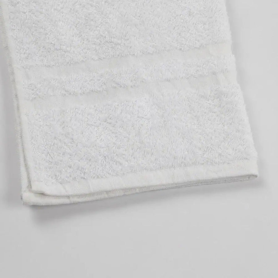 Basics™ White Hand Towels 16x27 | 95/5 Cotton Polyester | Bulk Dozen Pack (12)