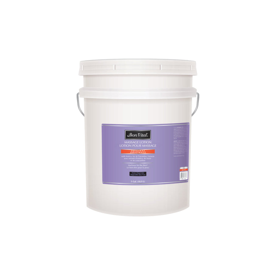 Bon Vital® Original Massage Lotion – 5 Gallon Pail (Professional Size)