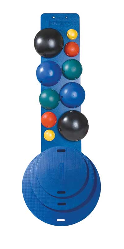 CanDo® MVP® Balance System – 10-Ball Set with Rack and 3 Multi-Vestibular Boards for Physical Therapy & Rehabilitation