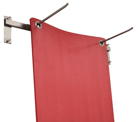 CanDo Wall Mat Hanger Rack – 10 Mat Capacity, 43" Wall-Mounted Exercise Mat Storage Organizer for Gym, Clinic & School