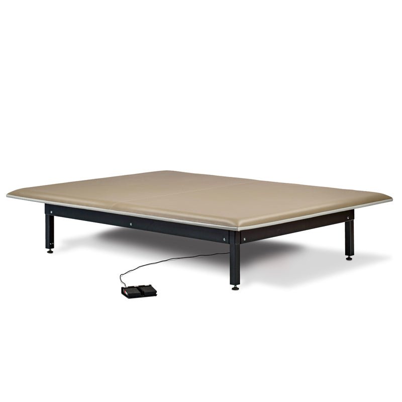 Clinton 270 Electric Hi - Lo Mat Platform with Upholstered Top | 4x6, 4x7, 5x7 & 6x8 - Cornish Medical