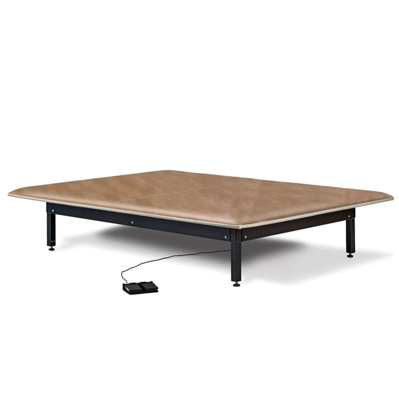 Clinton 270 Electric Hi - Lo Mat Platform with Upholstered Top | 4x6, 4x7, 5x7 & 6x8 - Cornish Medical