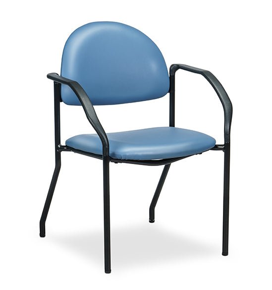 Clinton® C-50F F-Series Black Frame Chair with Arms