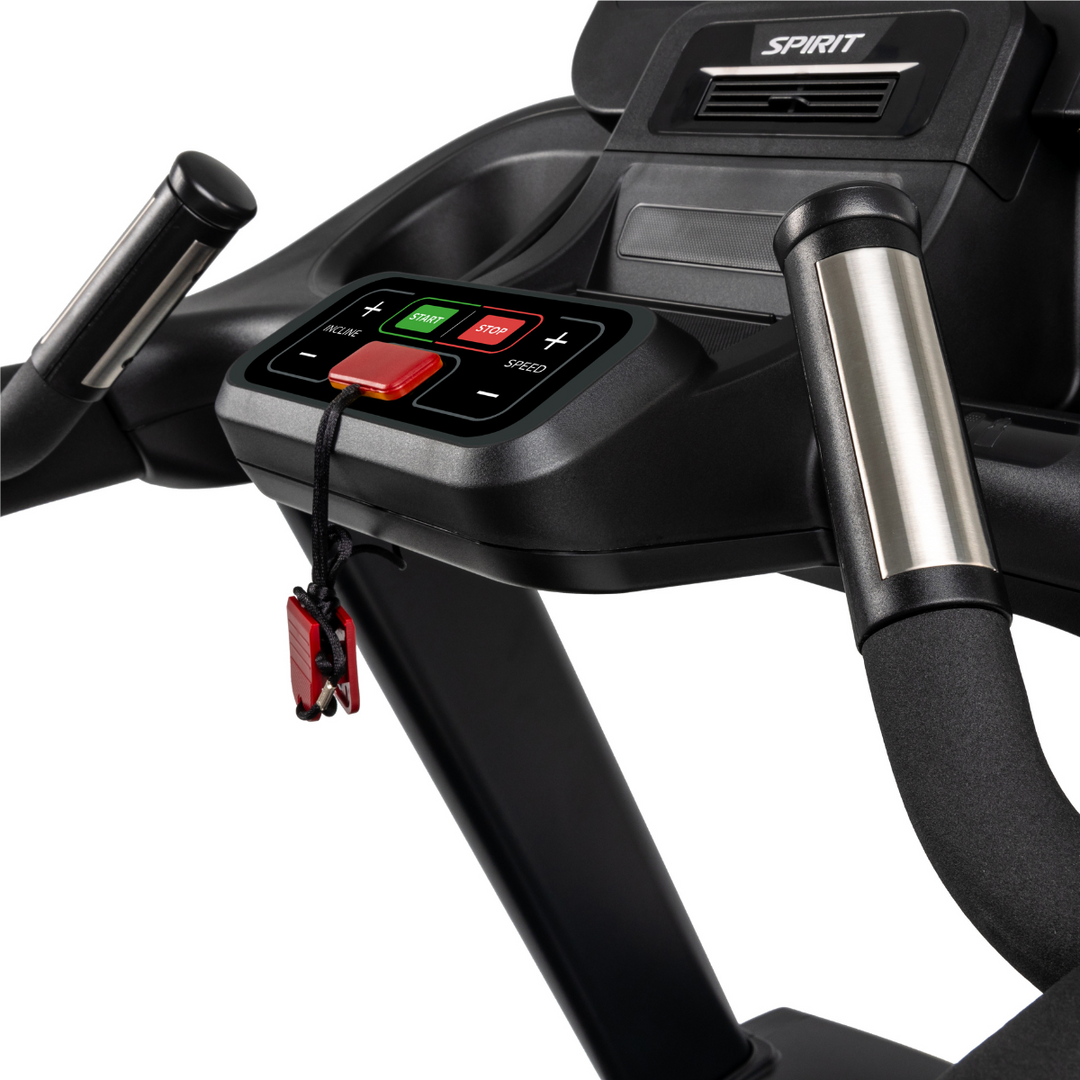 SPIRIT Fitness CT850 commercial treadmill with 4.0 HP AC motor, 22-inch by 60-inch running surface and LED console
