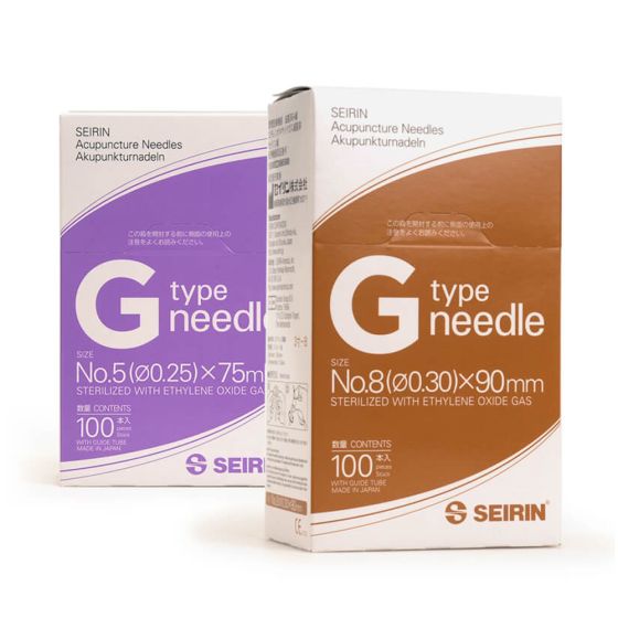 SEIRIN® G-Type 75 mm and 90 mm long acupuncture needles for deeper professional applications
