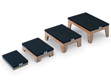 Heavy - Duty Laminate Nested Foot Stool Set – 4 - Piece Oak Laminate Step Platform for Physical Therapy, Rehabilitation & Sports Medicine - Cornish Medical