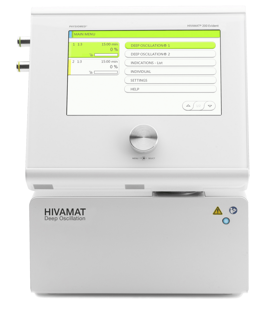 HIVAMAT® EVIDENT Deep Oscillation Therapy Device | Dual Channel Lymphatic Drainage, Edema Reduction & Pain Relief System with Touchscreen Control - Cornish Medical