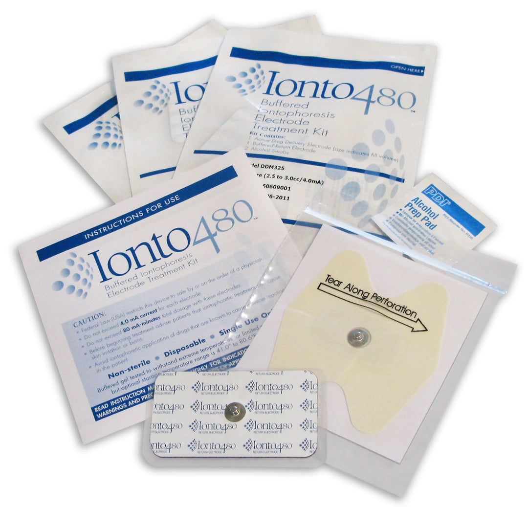 Ionto480® Buffered Iontophoresis Electrode Treatment Kit - Cornish Medical