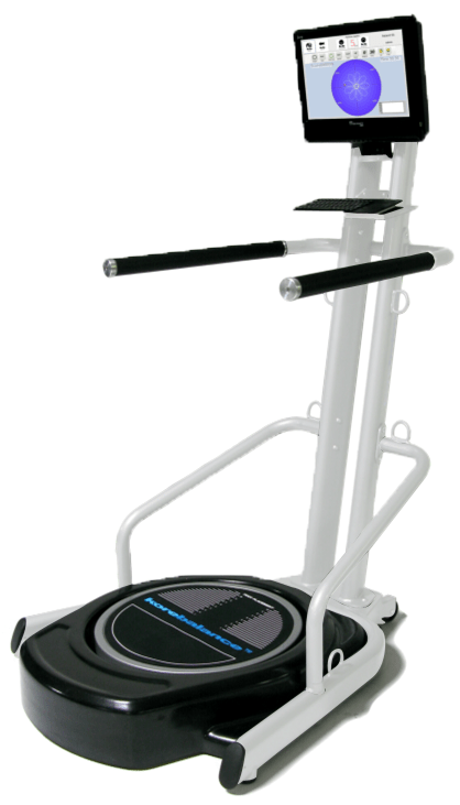 Korebalance® Professional Interactive Balance Training System – Standard Version, 20" Touchscreen & Fixed Safety Rails - Cornish Medical