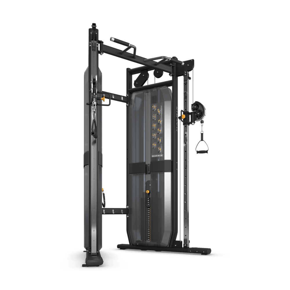 MATRIX Versa Functional Trainer with 18” Storage | Dual Adjustable Pulley System, Enclosed Weight Stacks & Commercial Strength Equipment