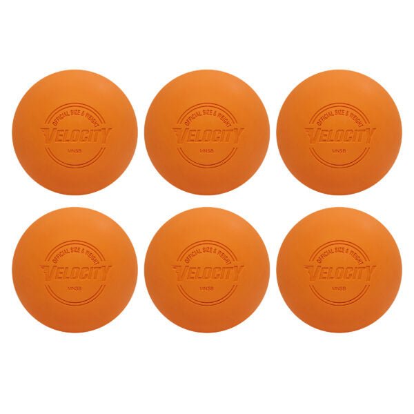 Orange Lacrosse Massage Balls – Trigger Point Therapy Ball – 6 Pack (Regulation Size) - Cornish Medical
