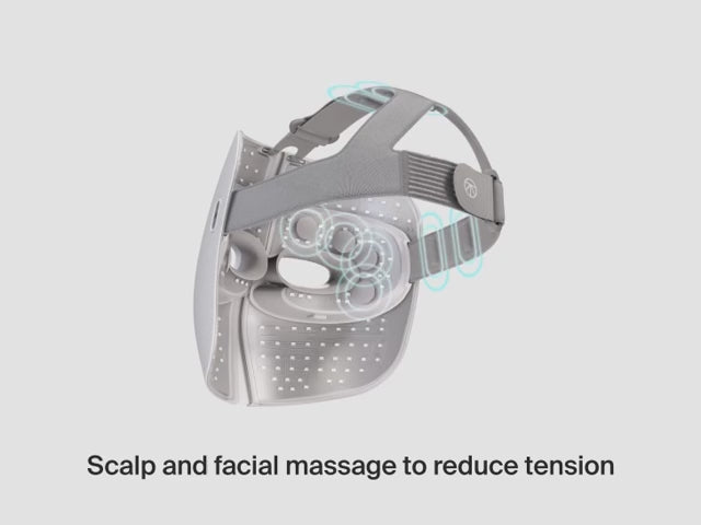 TheraFace Mask LED light therapy mask with red, infrared, and blue light plus vibration massage for facial skincare