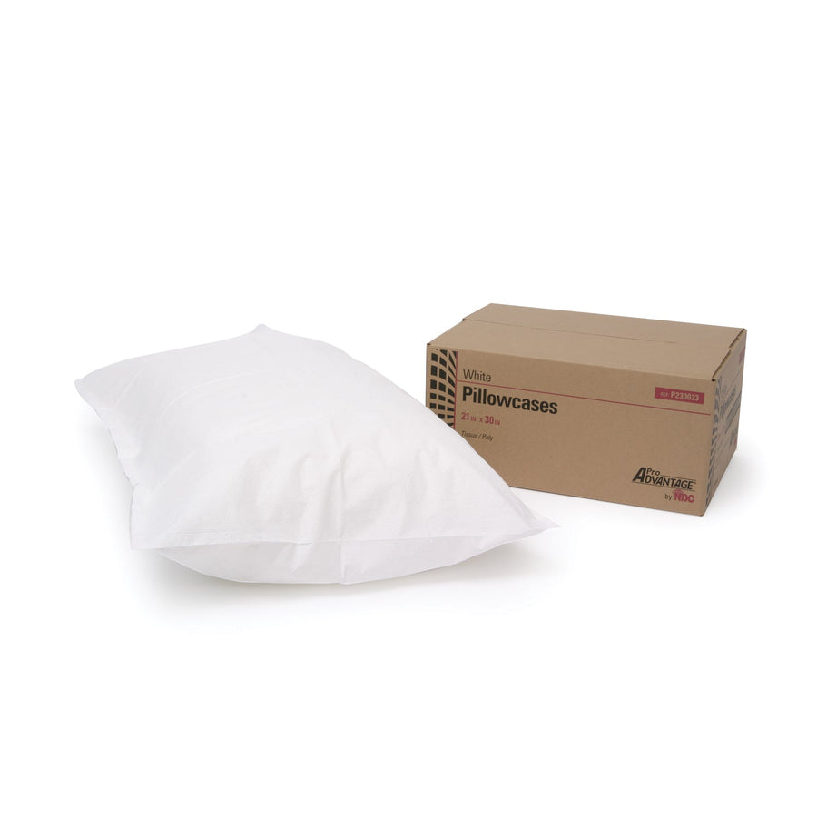 PRO ADVANTAGE® Disposable Pillowcases 21x30 | Tissue/Poly White | Case of 100