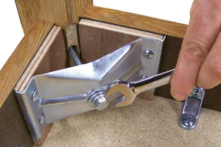 PROTEAM™ H-Brace Taping Table with Storage Shelf & Open Cabinet