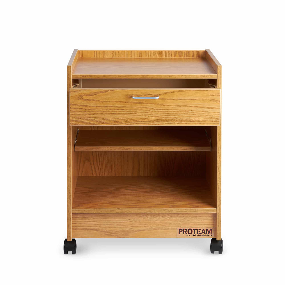 PROTEAM™ Mega Cart with Single Drawer & Open Cabinet Storage