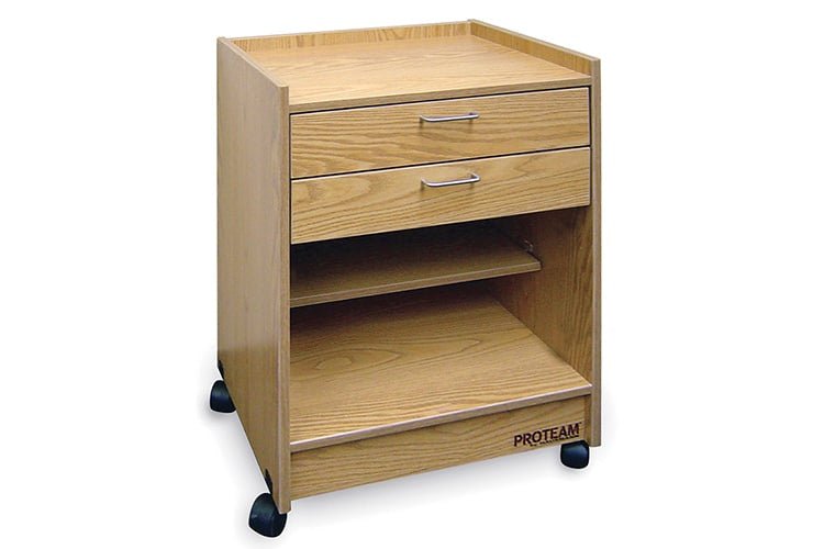 PROTEAM™ Monster Cart with Double Drawers & Open Cabinet Storage - Cornish Medical