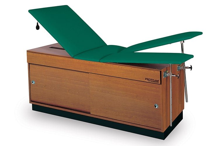 PROTEAM™ Split Leg Treatment Table with Sliding Cabinet Doors