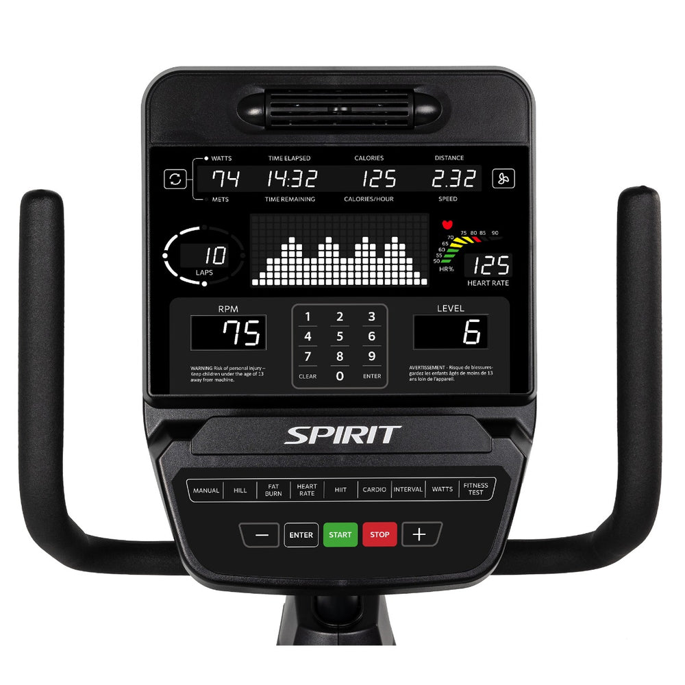 SPIRIT Fitness CR900 Commercial Semi-Recumbent Bike