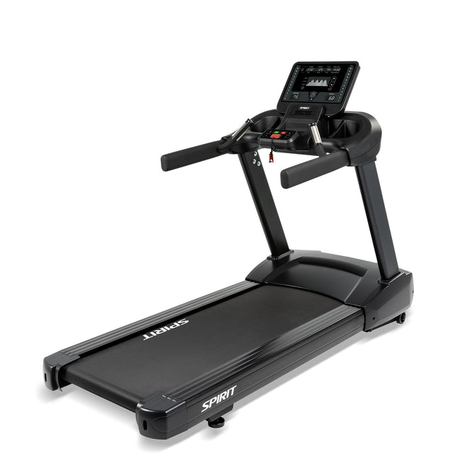SPIRIT Fitness CT800 commercial treadmill with LED console and optional rehabilitation handrails