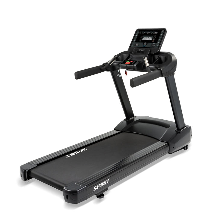 SPIRIT Fitness CT800 commercial treadmill with LED console and optional rehabilitation handrails